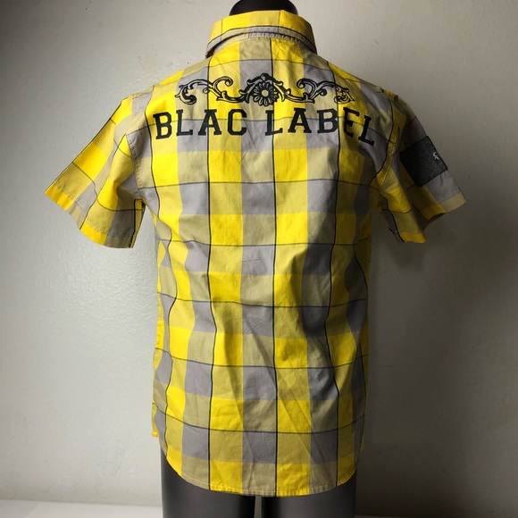 Blac Label Yellow Striped Button Up - Picture 4 of 6